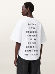 AllSaints White Vision Amelie T-Shirt - Image 4 of 7