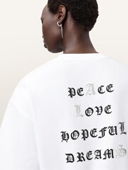 AllSaints White Vision Amelie T-Shirt - Image 6 of 7