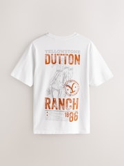 White Yellowstone Graphic Print T-Shirt - Image 5 of 8