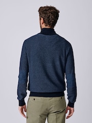 Aubin Blue Bonby Zip Neck Jumper - Image 2 of 7