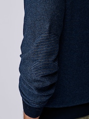 Aubin Blue Bonby Zip Neck Jumper - Image 5 of 7