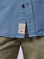 Aubin Blue Cole Twill Overshirt - Image 5 of 6