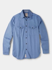 Aubin Blue Cole Twill Overshirt - Image 6 of 6