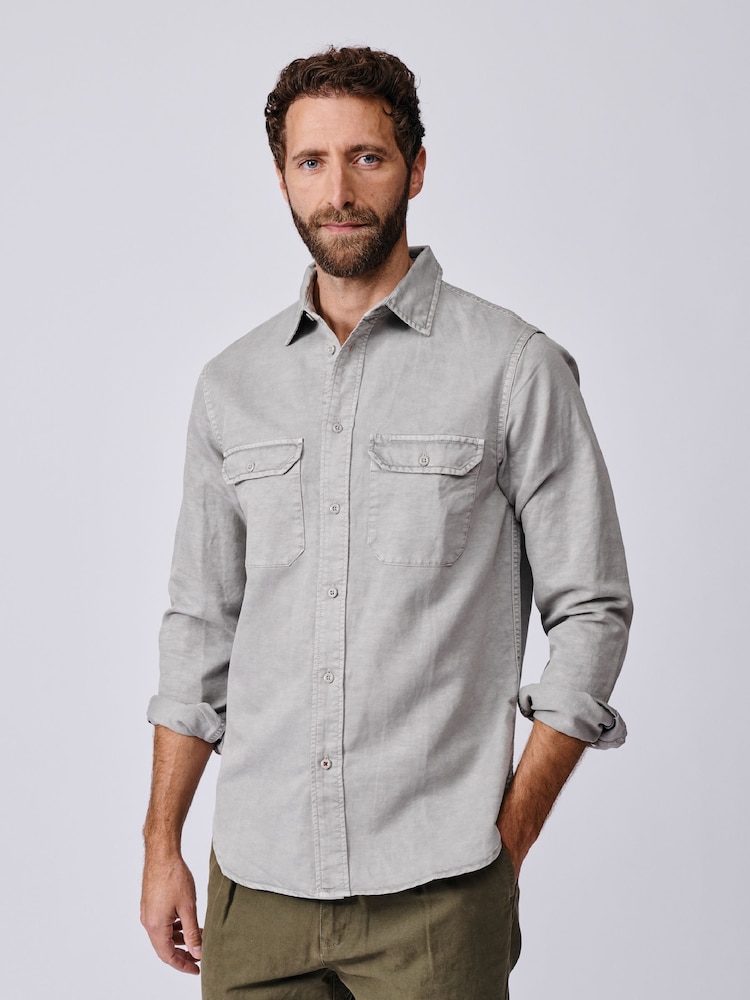 Aubin Sorrel Linen Blend Shirt - Image 1 of 6