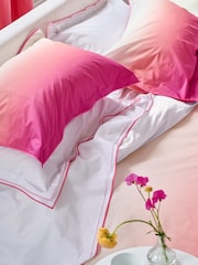 Designers Guild Fuchsia Pink Astor 400 Thread Count Flat Sheet - Image 2 of 3