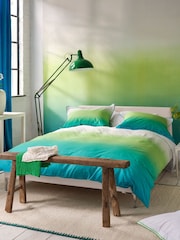 Designers Guild Set of 2 Azure Green Savoie 200 Thread Count Pillowcases - Image 3 of 5