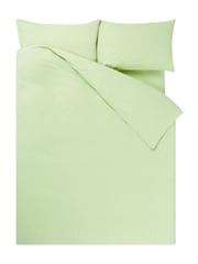 Designers Guild Willow Green Loweswater 300 Thread Count Duvet Cover and Pillowcase Set - Image 4 of 4