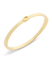 COACH Gold Tone Signature C Bangle Boxed Bracelet - Image 1 of 7