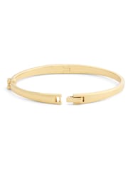 COACH Gold Tone Signature C Bangle Boxed Bracelet - Image 3 of 7