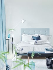 Designers Guild Set of 2 Denim Blue Astor 400 Thread Count Pillowcases - Image 1 of 3