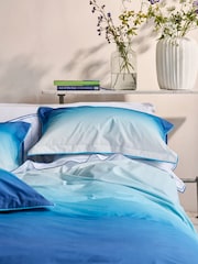 Designers Guild Set of 2 Cobalt Blue Savoie 200 Thread Count Pillowcases - Image 1 of 5
