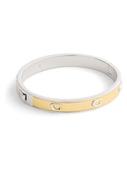 COACH Gold Tone Signature C Bangle Bracelet - Image 3 of 5