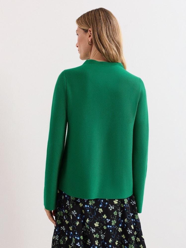 Phase Eight Green Julia Peplum Knit Jumper - Image 2 of 8
