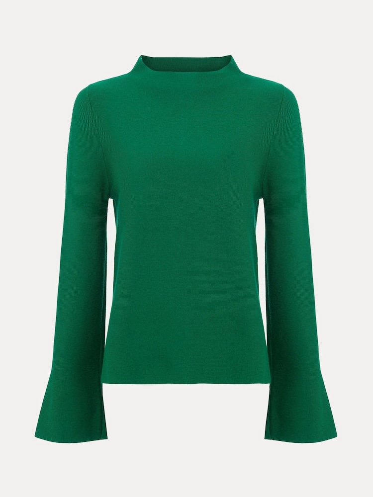 Phase Eight Green Julia Peplum Knit Jumper - Image 8 of 8