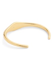 COACH Gold Tone Signature Signet Cuff Bracelet - Image 3 of 3
