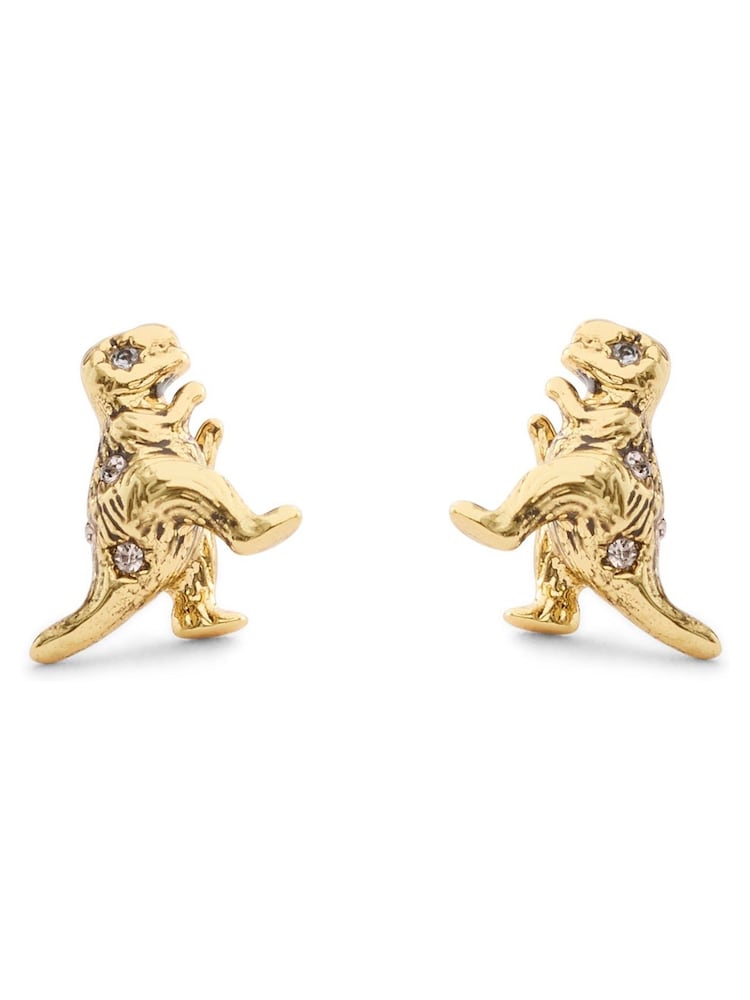 COACH Gold COACH Signature Rexy Stud Earrings - Image 1 of 3 COACH Gold COACH Signature Rexy Stud Earrings - Image 1 of 3
