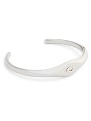 COACH Silver Tone Signature Signet Cuff Bracelet - Image 1 of 3