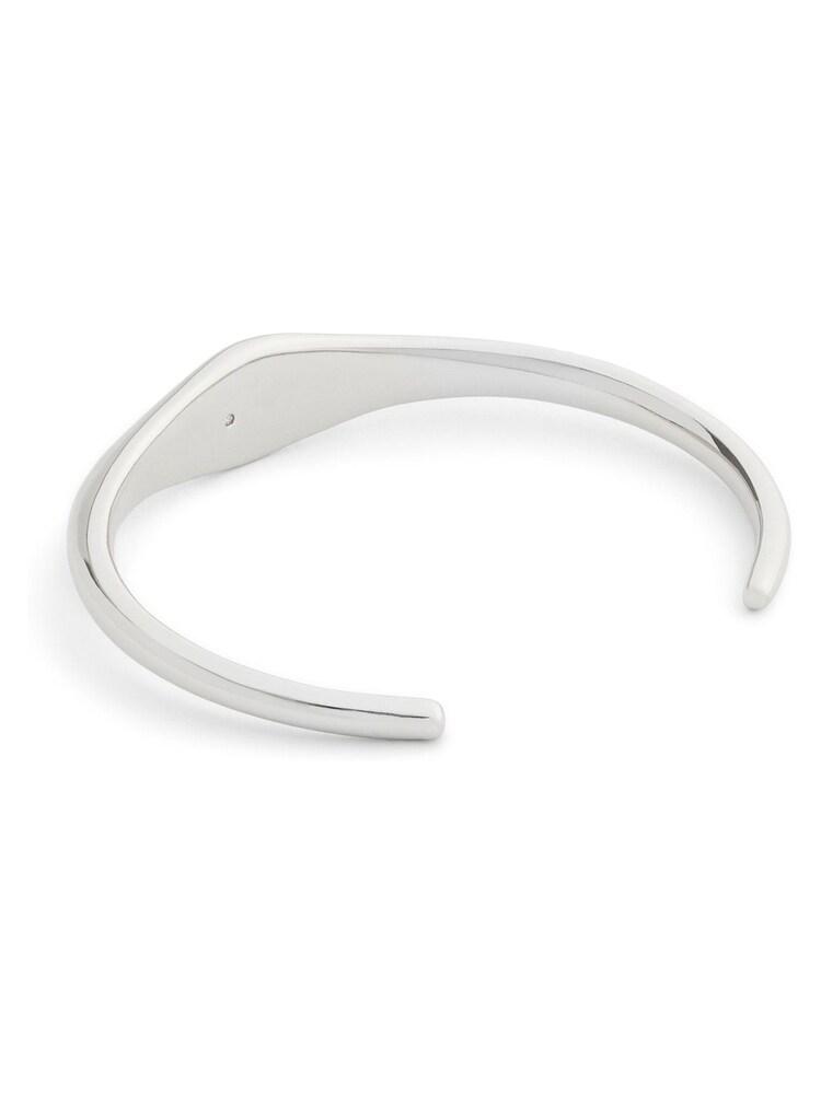 COACH Silver Tone Signature Signet Cuff Bracelet - Image 3 of 3