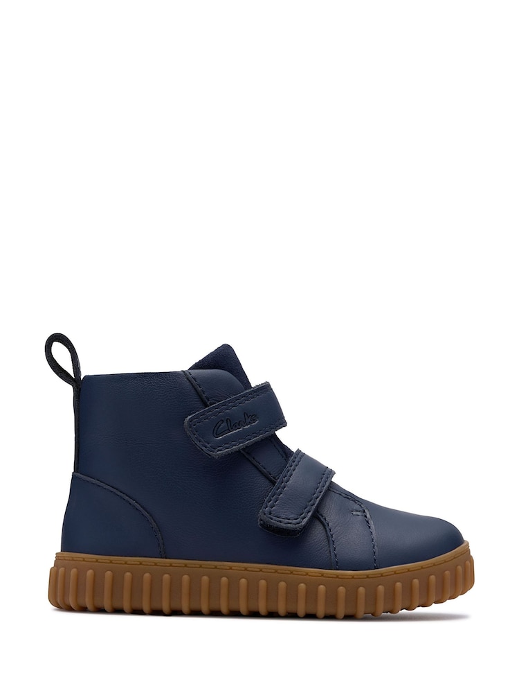 Clarks Blue Cove Sky Toddler Boots - Image 1 of 6