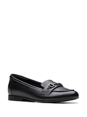 Clarks Black Finja Loafer Youth Shoes - Image 3 of 6