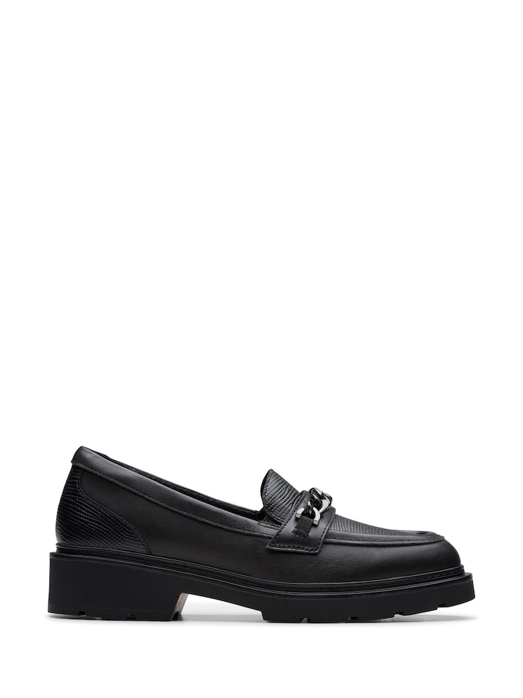 Clarks Black Eris Edge Youth Shoes - Image 1 of 6
