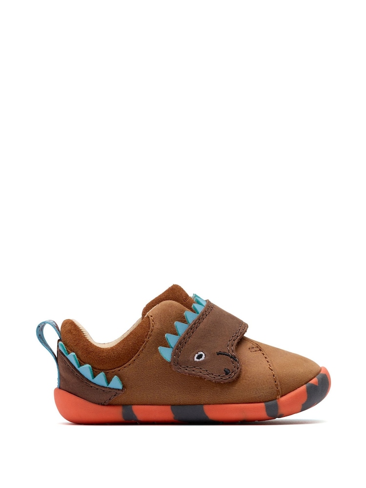 Clarks Brown Pre Walker Stomp Toddler Shoes - Image 1 of 6