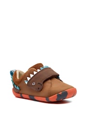 Clarks Brown Pre Walker Stomp Toddler Shoes - Image 3 of 6