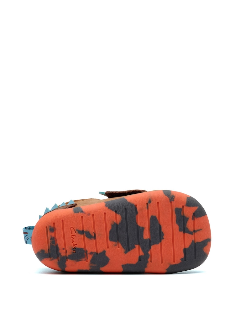 Clarks Brown Pre Walker Stomp Toddler Shoes - Image 6 of 6