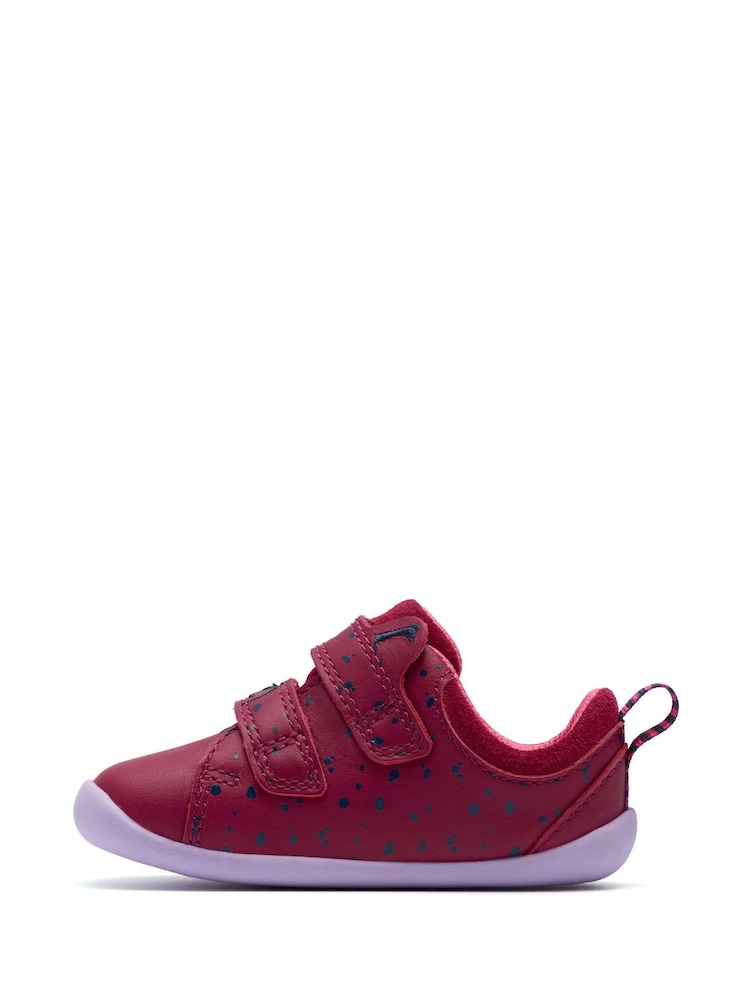 Clarks Red Pre Walker Wish Toddler Shoes - Image 2 of 6
