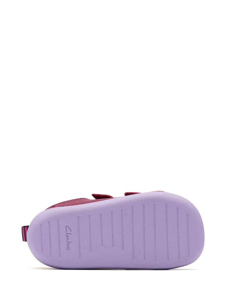 Clarks Red Pre Walker Wish Toddler Shoes - Image 6 of 6
