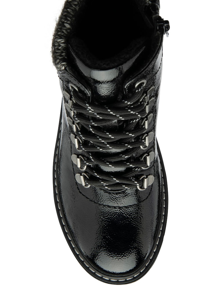 Lotus Black Waterproof Patent Ankle Boots - Image 4 of 4 Lotus Black Waterproof Patent Ankle Boots - Image 4 of 4