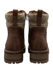 Botas de cano curto impermeáveis com zíper Lotus - Imagem 3 de 4