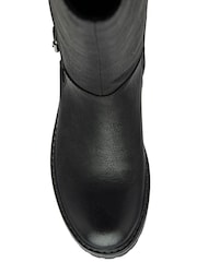 Lotus Black Block Heel Knee High Boots - Image 4 of 4