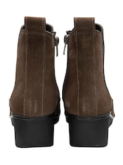 Lotus Natural Suede Wedge Ankle Boots - Image 4 of 4