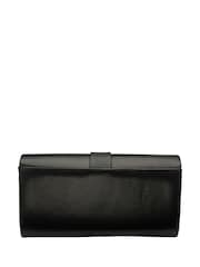 Lotus Black Clutch Bag with Chain - Image 2 of 4