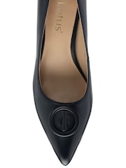 Lotus Blue Leather Court Shoes - Image 4 of 4