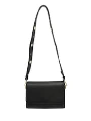 Lotus Black Leather Handbag - Image 1 of 4