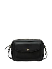 Lotus Black Leather Handbag - Image 1 of 4