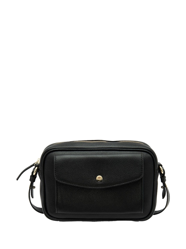 Lotus Black Leather Handbag - Image 1 of 4 Lotus Black Leather Handbag - Image 1 of 4