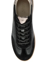 Lotus Black Leather Trainers - Image 1 of 4