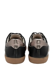 Lotus Black Leather Trainers - Image 2 of 4
