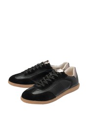 Lotus Black Leather Trainers - Image 3 of 4