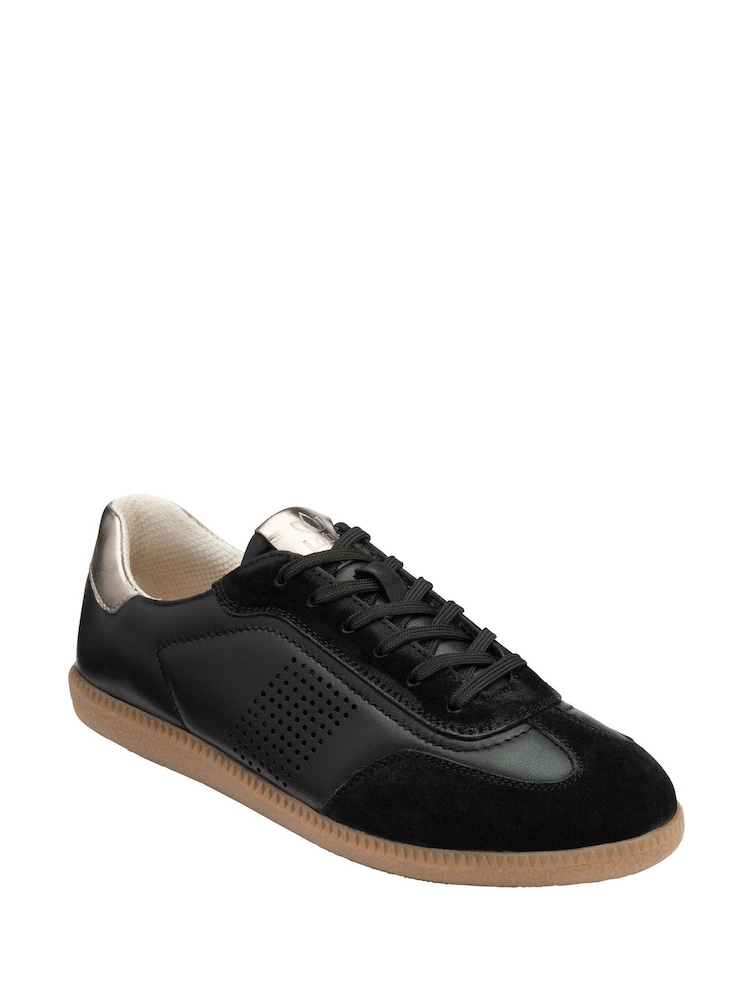 Lotus Black Leather Trainers - Image 4 of 4