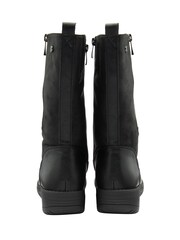 Lotus Black Flat Mid Calf Boots - Image 3 of 4