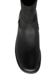 Lotus Black Flat Mid Calf Boots - Image 4 of 4