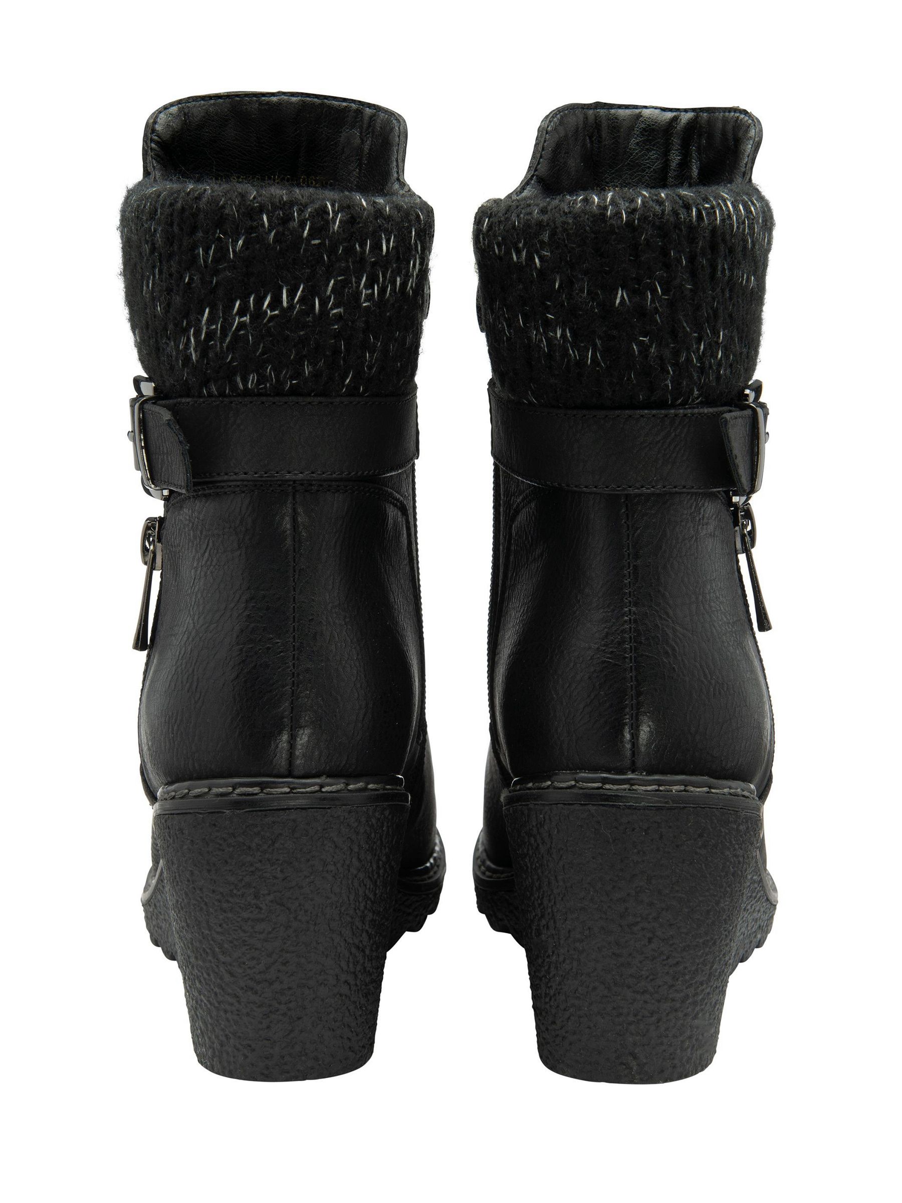 Buy Lotus Black Wedge Ankle Boots from Next South Africa