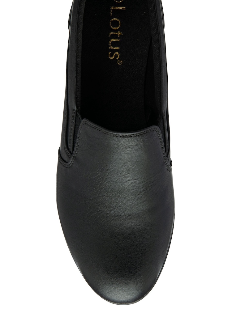 Lotus Black Wedge Shoes - Image 4 of 4