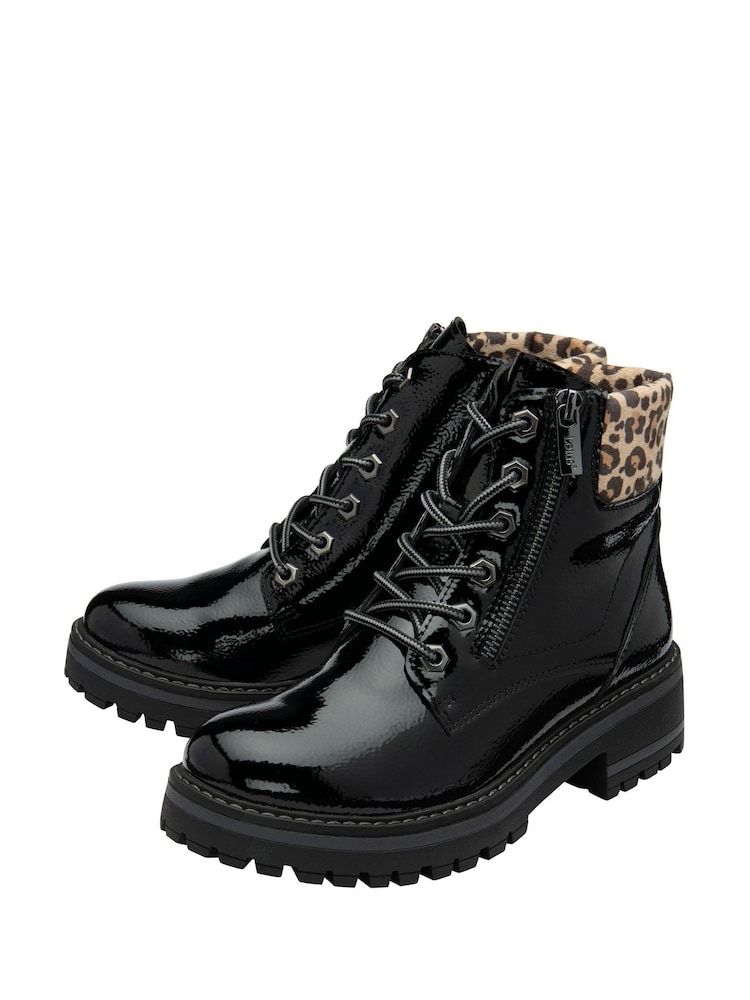Botas de cano curto Lotus com zíper - Imagem 2 de 4