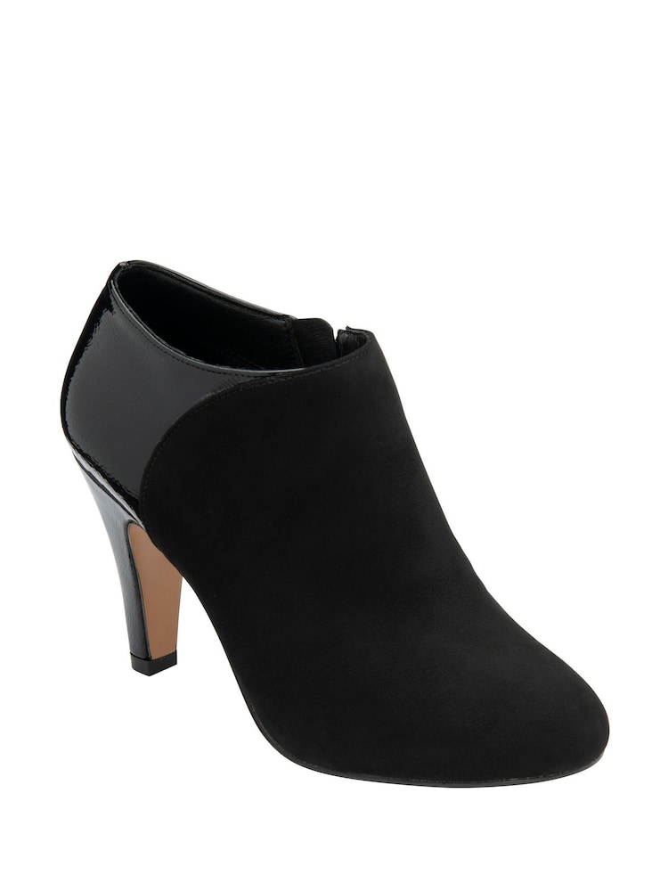 Lotus Black Stiletto Heel Shoe Boots - Image 1 of 4 Lotus Black Stiletto Heel Shoe Boots - Image 1 of 4
