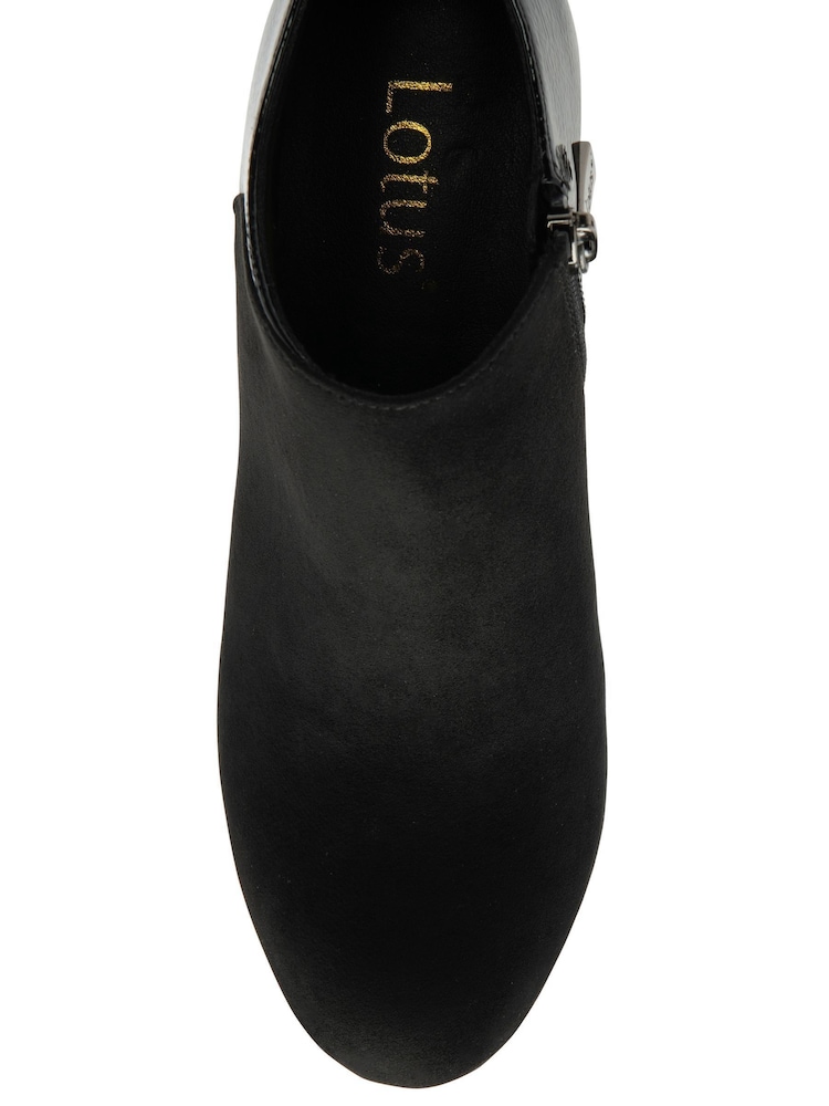 Lotus Black Stiletto Heel Shoe Boots - Image 4 of 4
